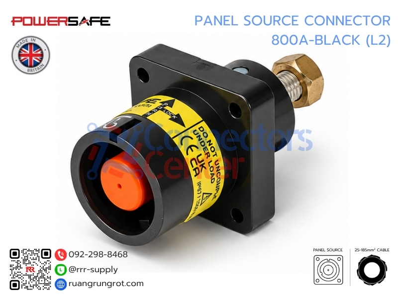 Panel Source Connector 800A-BLACK (L2)