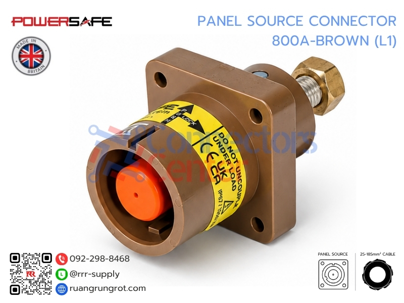 Panel Source Connector 800A-BROWN (L1)