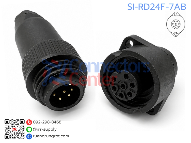 Connector 6P+E
